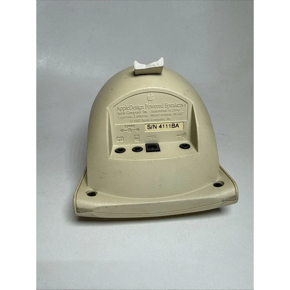 AppleDesign Apple Powered Computer Speakers M6082 UNTESTED
